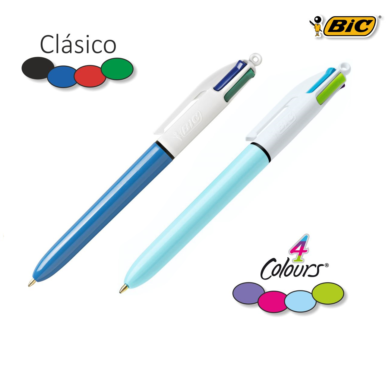 Bolígrafo 4 Colores Bic Clásico –